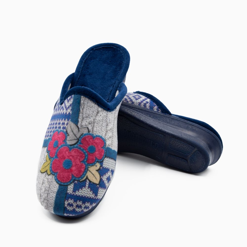 Zapatilla estampado flores