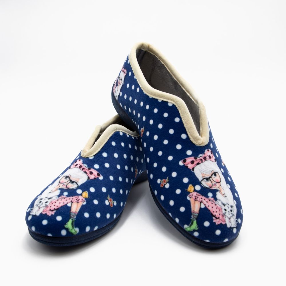Zapatilla Inglesa niña lunares