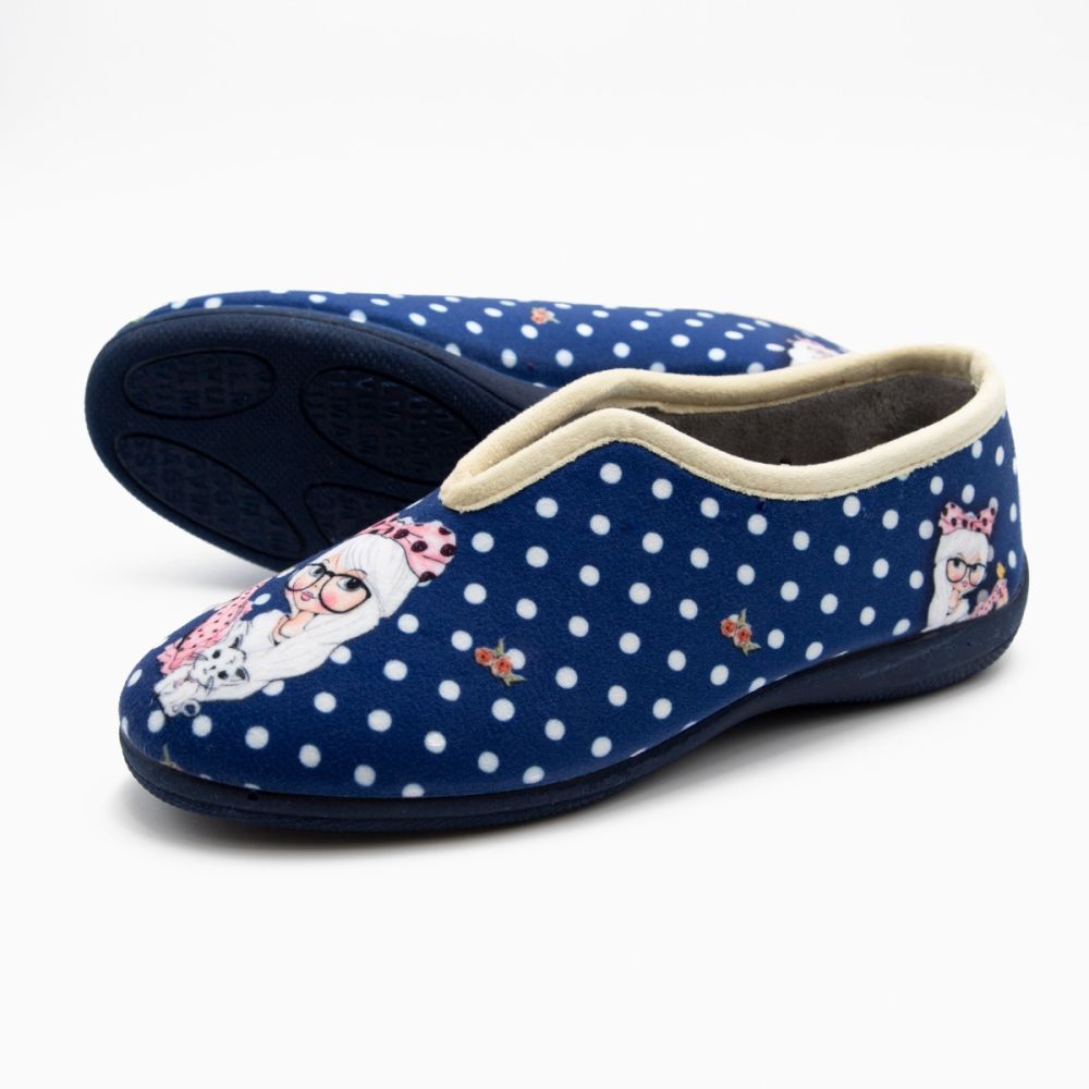 Zapatilla Inglesa niña lunares