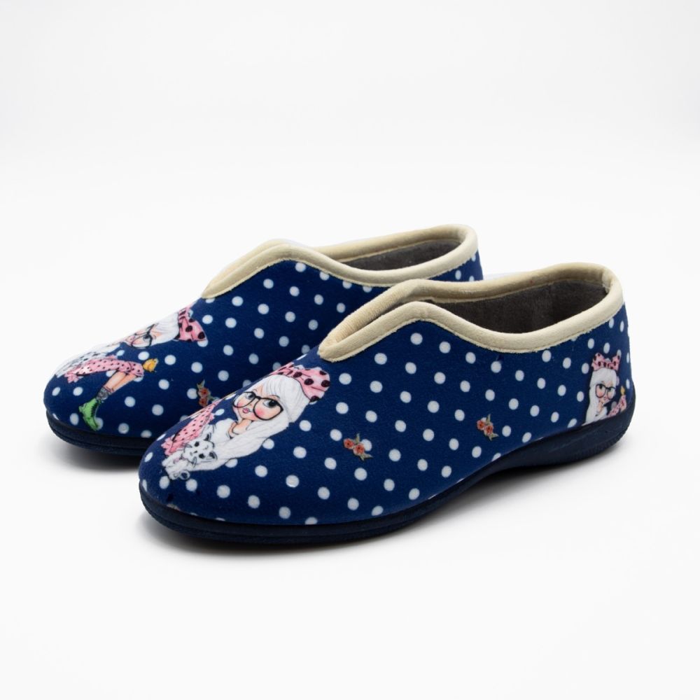 Zapatilla Inglesa niña lunares